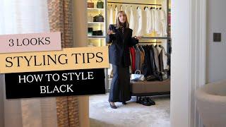 3 Looks // How to style black | Viky Series 003