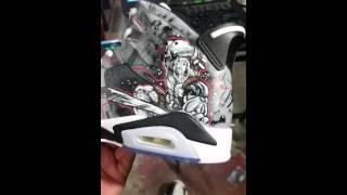 Deadpool X 6s Left shoe