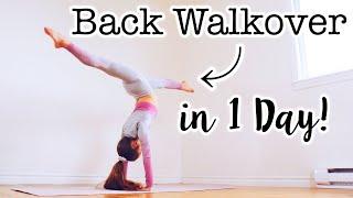 How to do a Back Walkover in One Day!