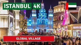 5 FEB 2022 DUBAI GLOBAL VILLAGE Walking Tour|4k UHD 60fps