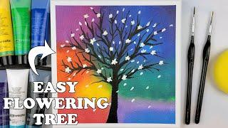 Tree of Life | Easy Tree Acrylic Painting | Painting #16