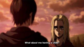 Historia has Eren's Baby?? | Eren and Historia. talk about having a child eng sub