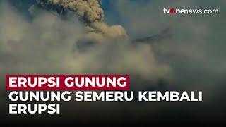 Gunung Semeru Kembali Erupsi! Semburkan Kolom Abu Setinggi 800 Meter | OneNews Update