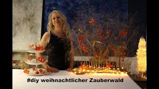 #diezürcherin #diy weihnachtlicher Zauberwald #floristik #floraldesign #dekoration #deutsch