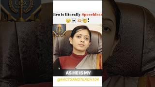 Bro is literally Speechless ️! Very tricky question  Upsc Toppar interview 