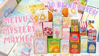 Let's Open 20 Blind Boxes from KikaGoods! BUBBLE EGGS, KOKOYA, PANDA TAIYAKI, FINDING UNICORN | MMM