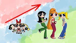 The PowerPuff Girls ALL GROWING UP COMPILATION @EasyLittleDrawings