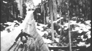 USFS - Historical Footage - Clearwater Flume Logging - 1938