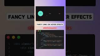 Fancy Links On Hover Effects  #webdesign #tutorials #htmlcss