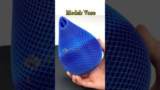 Vase 3D printed by WisdreamIce Blue PLA #3d #3dprinted#3dprinting #model