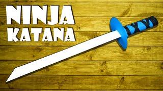 Katana Ninja Schwert basteln Spielzeug aus Papier - katana sword toy DIY craft [4K]