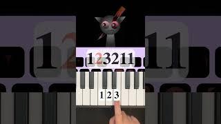 sprunki phase 4 gray piano tutorial #shorts