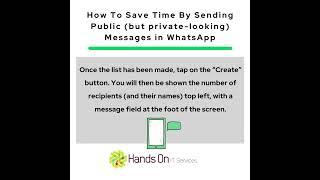 Save Yourself Time By Sending Public (but private-looking) messages in WhatsApp