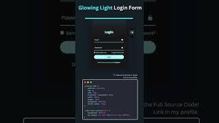 Create Login Page..#loginform #light #trending #code #html #status @code @Shorts @TechnicalGuruji