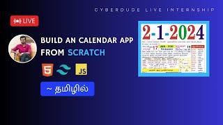 Day 78: Let's Build a Calendar App from Scratch - (DOM Projects) - CyberDude Live Internship