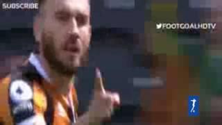 Robert Snodgrass Goal ~ Hull City vs Leicester City 2-1 ~ 13_8_2016 [Premier League]