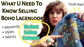 My BEST SELLING Items on Ebay = BOHO Lagenlook Clothing - LEARN Styles + Keywords In My Thrift Haul