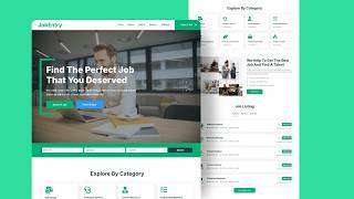 Job Portal Website with HTML, CSS & JS