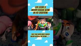 Toy Story 2 Woody Rescue Scene IRL Recreation!  #toystory #disneyfan #toystory2