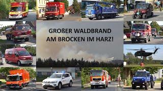 [GROßER WALDBRAND AM BROCKEN IM HARZ] Einsatzfahrten Feuerwehr, THW, NLBK, HiOrg, Löschflugzeug & Co