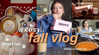 COZY FALL VLOG || baking, shopping, holiday dress ideas ft. boohoo and more