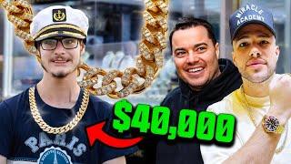 NELK BOYS Gift WorldOfTShirts (Joshua Block) A $40,000 Chain!