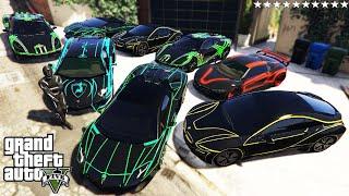 GTA 5 - Stealing *NEW* TRON SUPER CAR  With Franklin | (Real Life Cars #78)