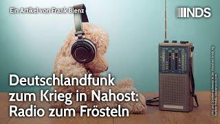 Deutschlandfunk zum Krieg in Nahost: Radio zum Frösteln | Frank Blenz | NDS-Podcast