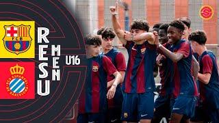 RESUMEN: FC Barcelona vs RCD Espanyol Cadete A U16 2024