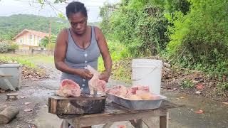 Seasoning  up my Chicken to jerk  for my party