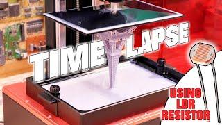 Resin 3D Printer Time Lapse | How to Make One With LDR Sensor and UV Light