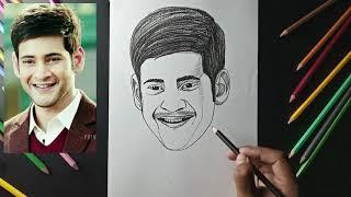 How to Draw Mahesh Babu | Mahesh Babu Drawing | Pencil drawing