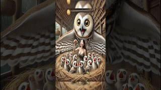 Chú cú mèo ấp trứng #short #ai #funny #nhi #cute #chimcu #review #memes