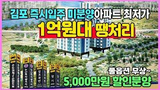 김포 1억원대 땡처리 즉시입주 미분양아파트 최저가 5,000만원할인 풀옵션 무상제공 수도권 경기도 미분양아파트 후분양