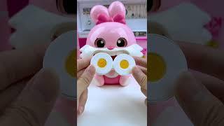 Miniature Rabbit Eating Eggs Kitchen Set Toys, Satisfying With Lily Toys Unboxing #toys #asmr