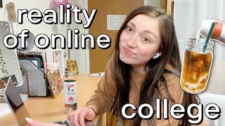 REALITY OF ONLINE COLLEGE | Online College Vlog