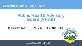 Public Health Advisory Board (PHAB)