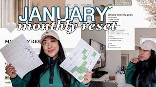 JANUARY 2023 MONTHLY RESET || reset with me, monthly goals, monthly reflection