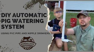 Automatic Pig Waterer: PVC Pipe and Nipple Drinkers