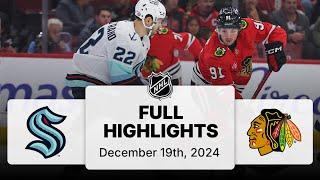 NHL Highlights | Kraken vs. Blackhawks | December 19, 2024