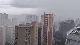 Benidorm's SUDDEN, SODDEN DOWNPOUR - WHERE DID THE BEACH & MOUNTAINS GO?! ️ #benidorm #lluvia