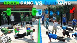 Franklin Blue Gang VS Shinchan Green Gang Biggest Challenge In GTA 5!