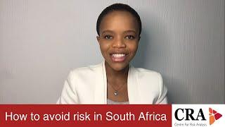 How to avoid risk in South Africa | Centre For Risk Analysis