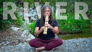 Peaceful River Oasis - Live Native American Flute for Meditation and Healing