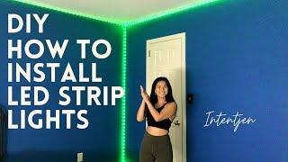 DIY How to Easily Install LED Strip Lights for Your Kids' Bedroom