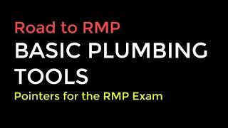 Plumbing Tools | RMP Pointers