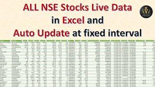 Fetching ALL NSE Stocks LIVE Data & Auto-Updating | Step-by-Step Tutorial