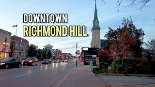 Downtown Richmond Hill Walking Tour October 2021 Canada