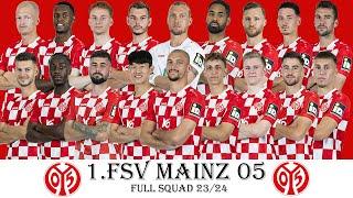 1.FSV MAINZ 05 OFFICIAL SQUAD SEASON 2023-24 | 1.FSV Mainz 05 | Bundesliga 23/24