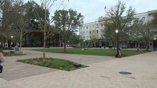 New downtown public gathering area opens to public with piece of San Antonio history